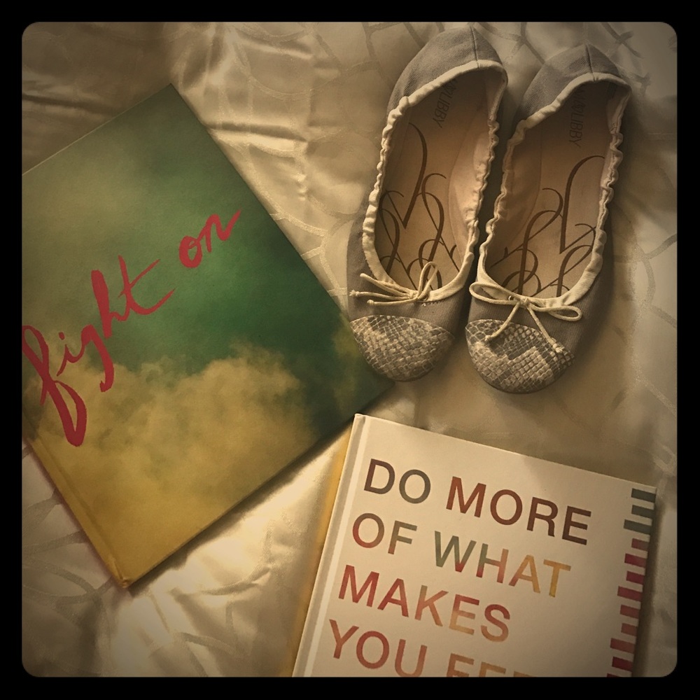 Tan flats by Sam & Libby, size 9.5