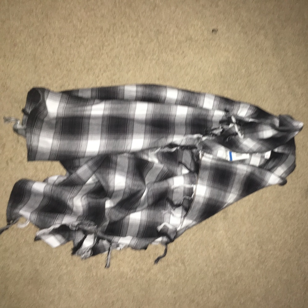 boho plaided cardigan