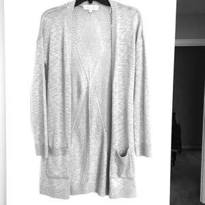 Timeless grey duster sweater. NEW WITHOUT TAGS.