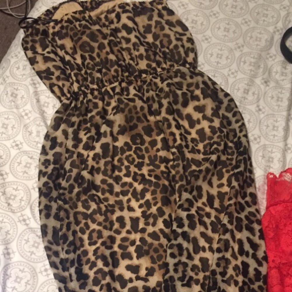 Leopard maxi dress