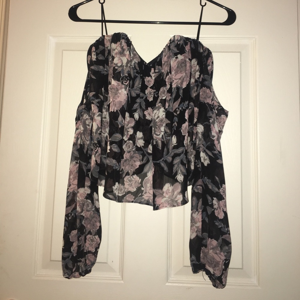 Sheer off the shoulder top