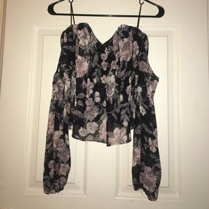 Sheer off the shoulder top