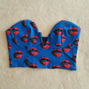 Nasty gal cropped bustier