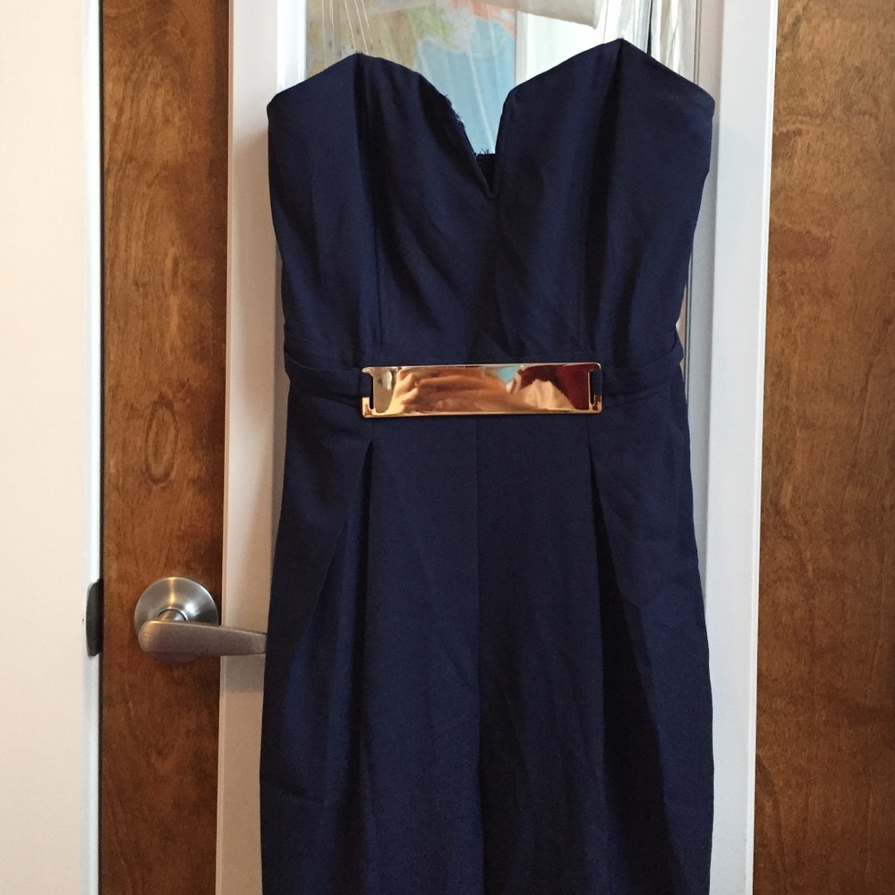 Royal Blue strapless jumper