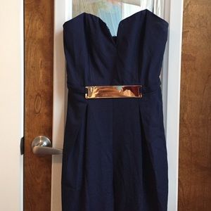 Royal Blue strapless jumper