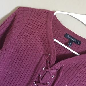 Burgundy sweater