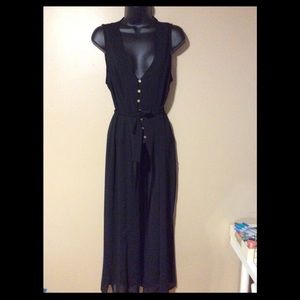 F21 Black Mesh Cover Up