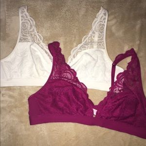 VS PINK Lace Bralette Bundle
