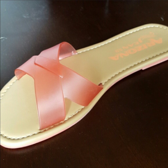 Woman's Pink Slides - Picture 3 of 3