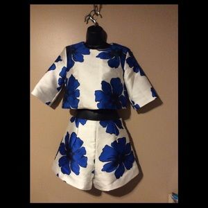 Floral Top and Bottom Set