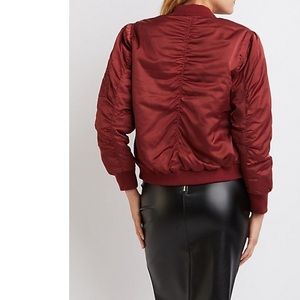 Charolette russe mauve bomber jacket