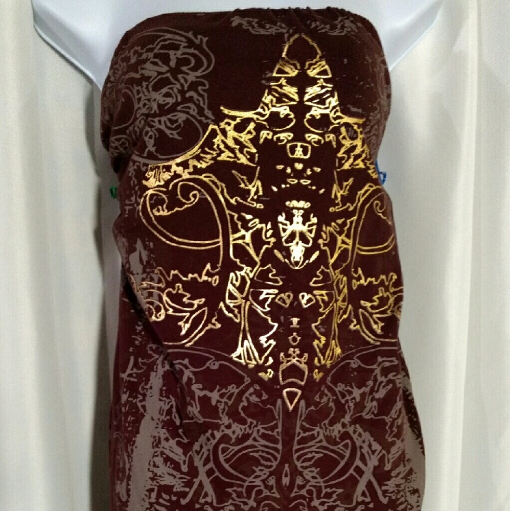 Strapless dressy shirt