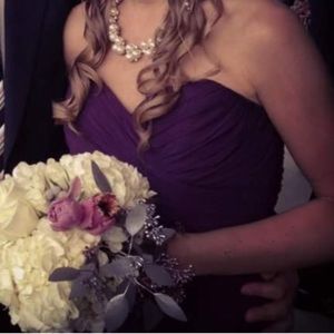 After Six purple strapless dress (worn once)