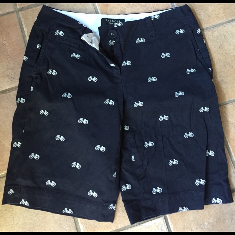 Talbots embroidered bicycle shorts