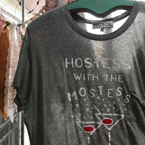 Wildfox Hostess with the Mostess Crop top