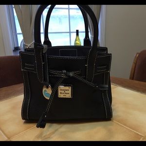 Dooney & Bourke small black pebbled grain tote.