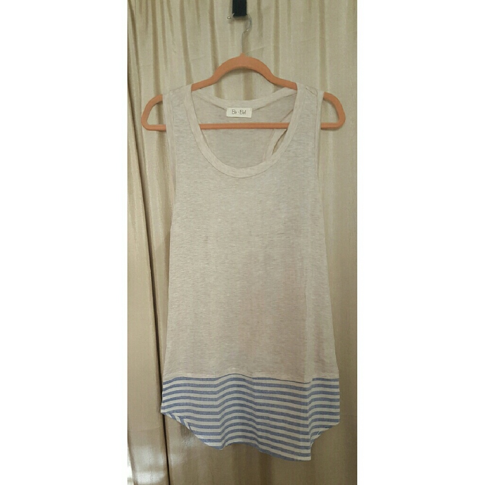 Beige Lightweight Racer back Tank Top
