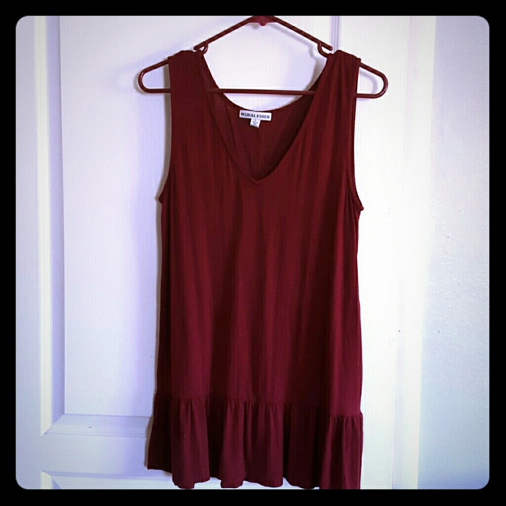 Moral Fiber maroon top