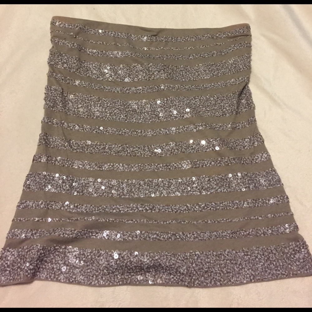 Express Tube Top with Sequins