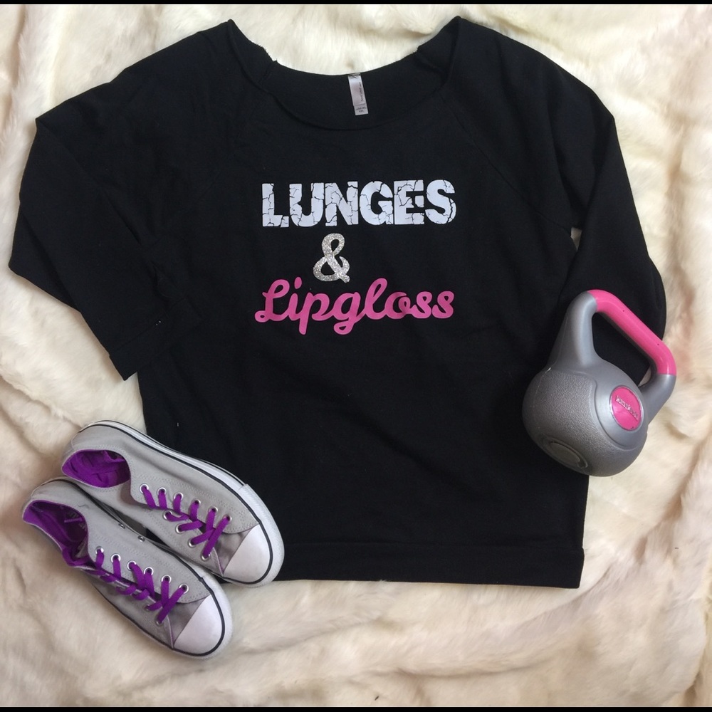 💋HP💋Lunges & Lipgloss Sweatshirt