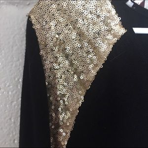 black and gold top