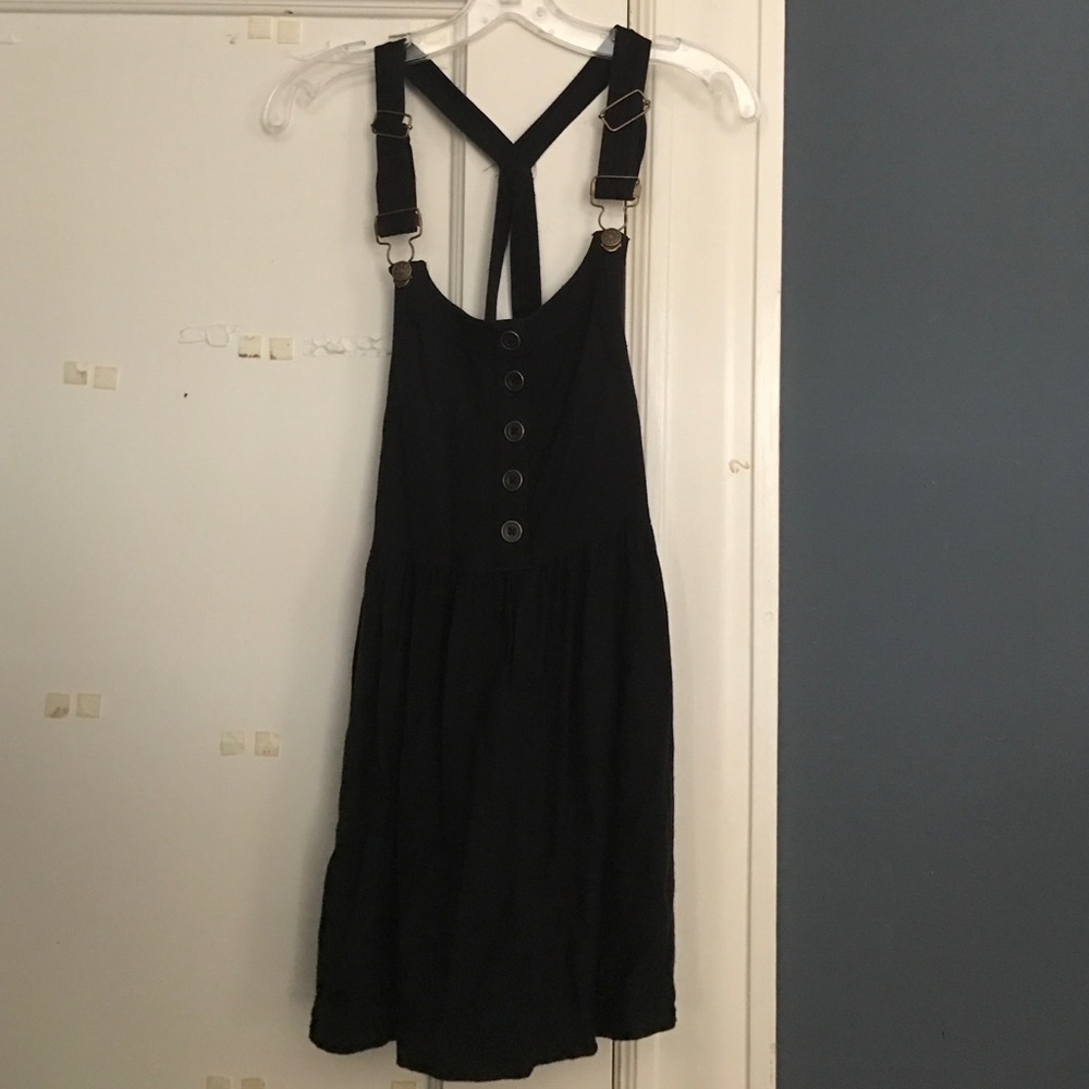 Urban Outfitters/ Kimchi Blue Black Overall Dress