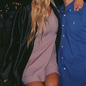 lilac colored dress