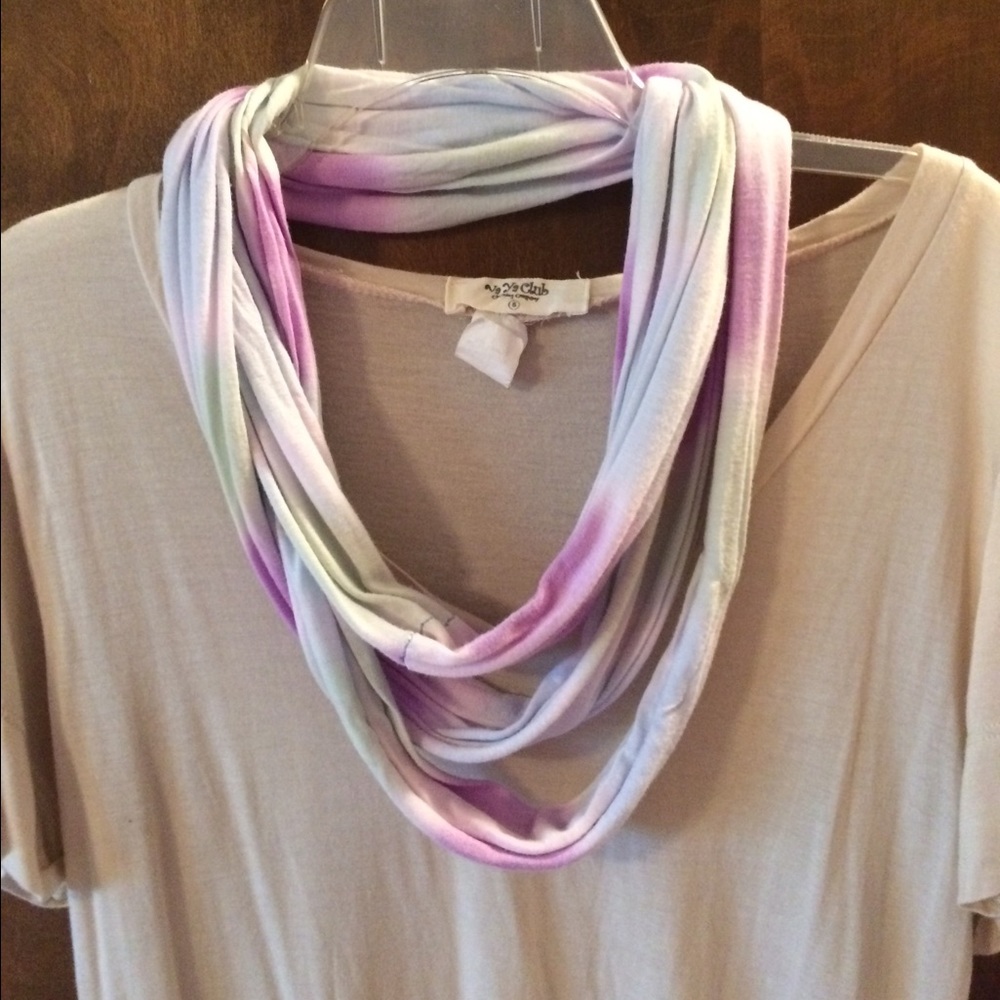 Tie-dye infinity scarf