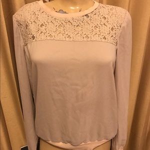 Ann Taylor shher/lace blouse