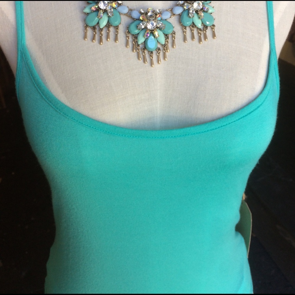 Mint Racer Crop Shirt