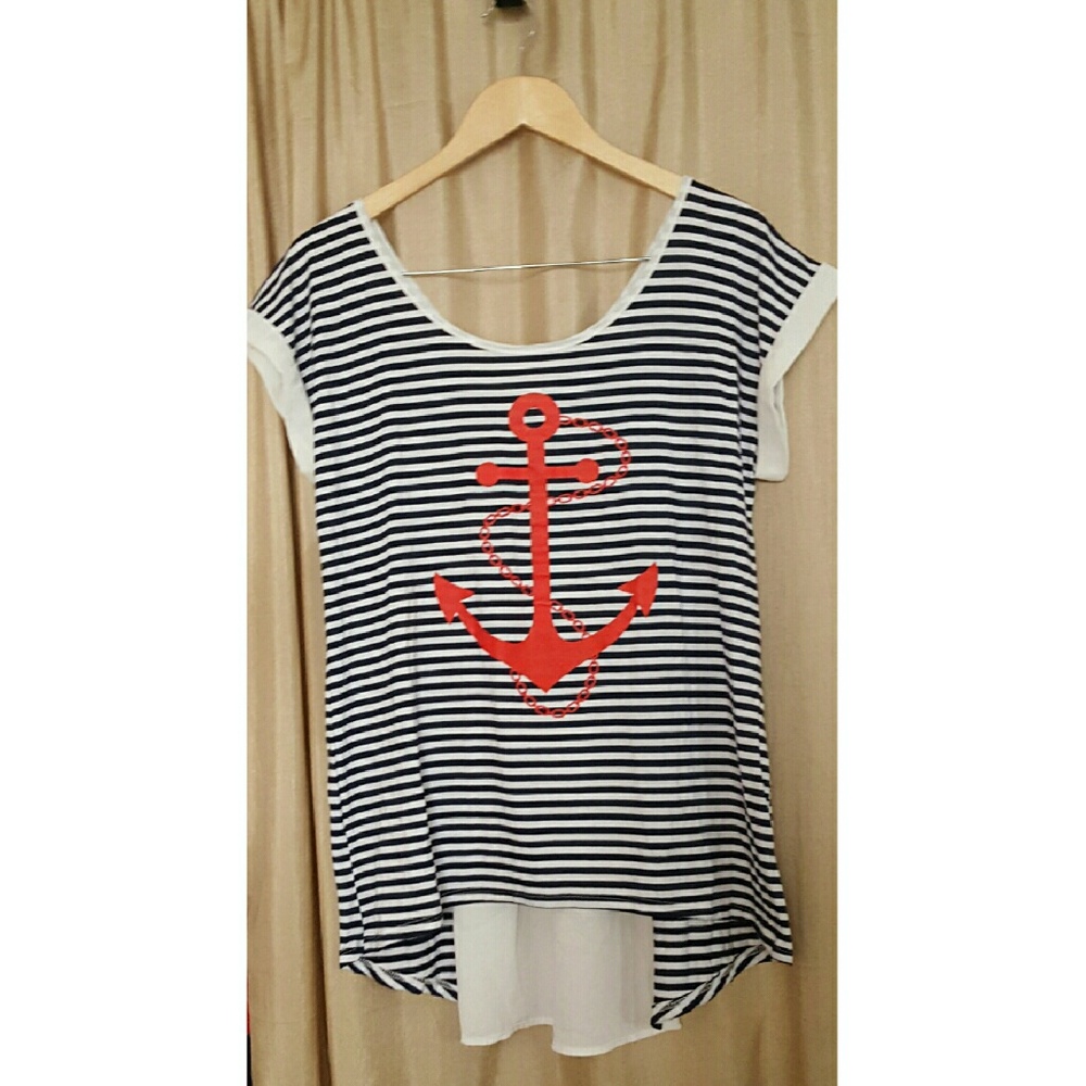 Stripe Anchor Top