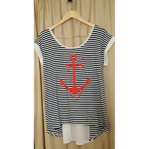 Stripe Anchor Top