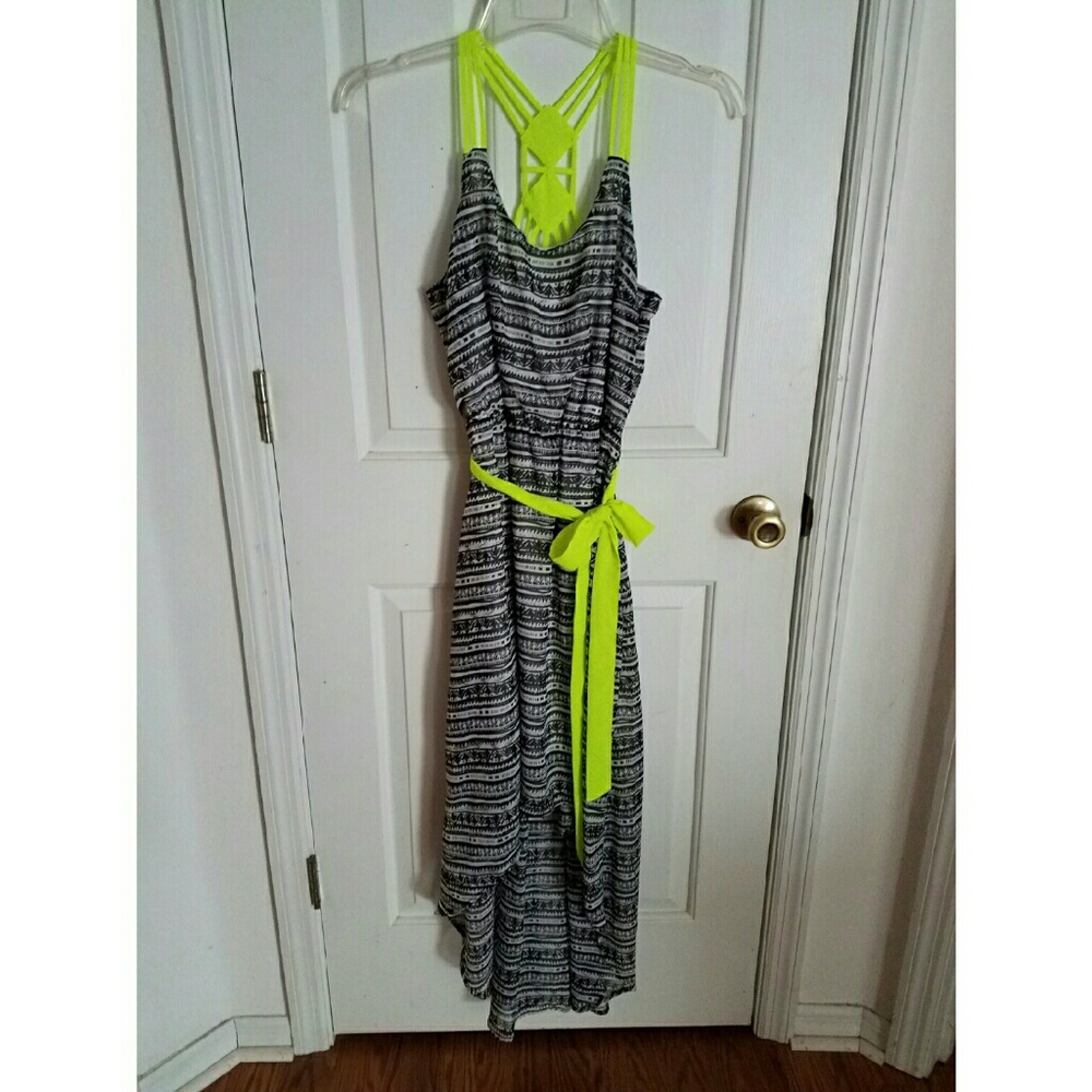 Neon accent dress