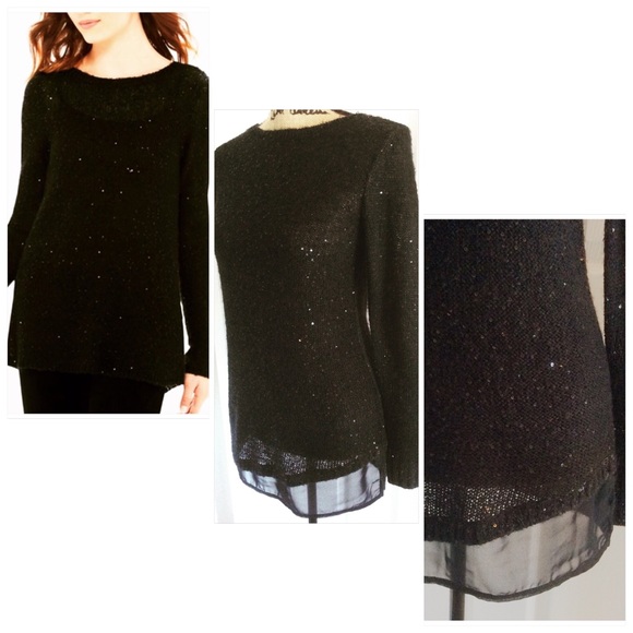 Sparkling Black Sweater - Picture 2 of 5