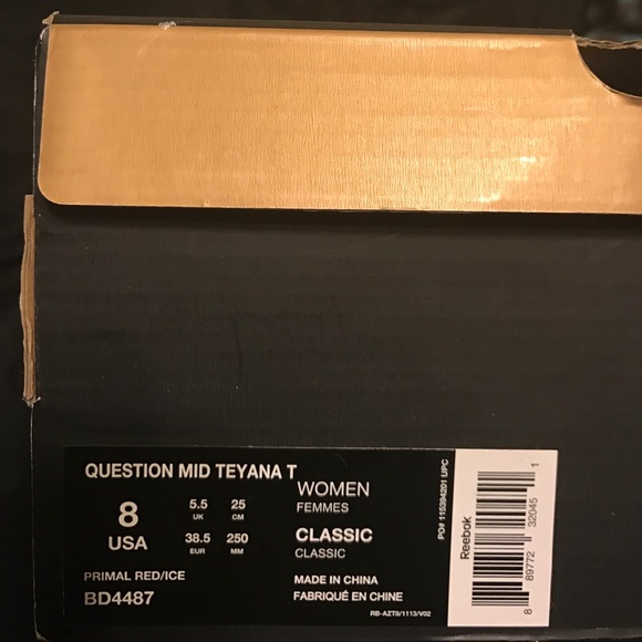 Limited Edition(Teyana Taylor) Red October Iverson - Picture 5 of 5