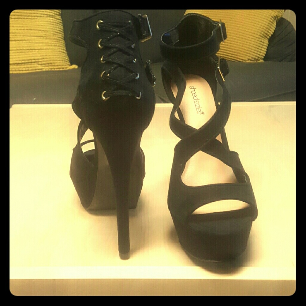 SALE!!!!! Corset Black Heels
