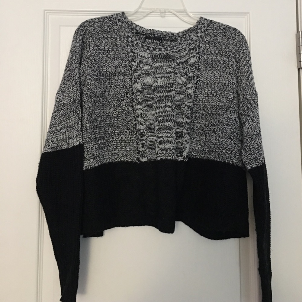 Sweater with open back