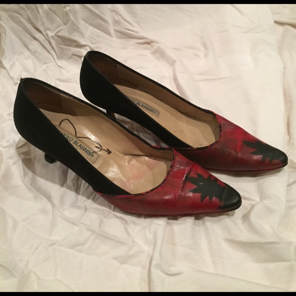 Hand painted Manolo Blahnik heels