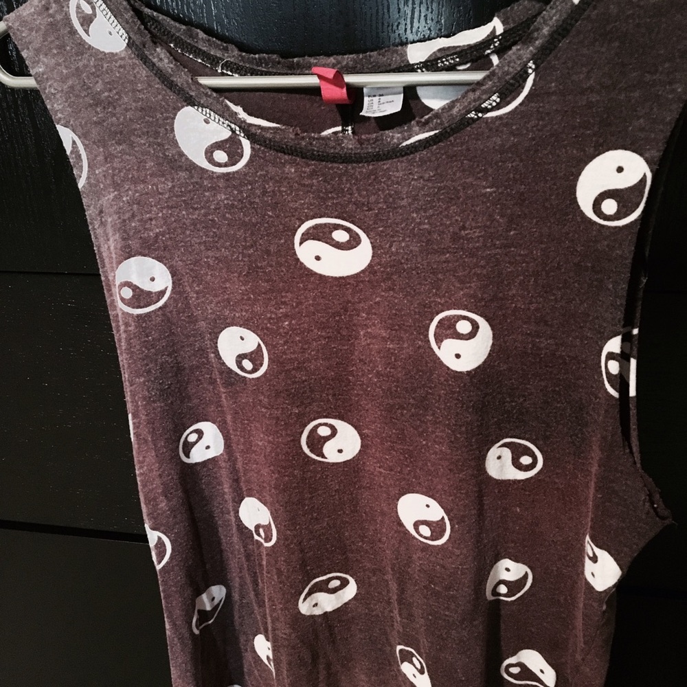 Maroon Yin Yang Tank