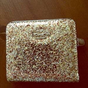 Sequin Coach Wallet