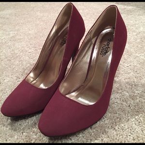 Maroon heels
