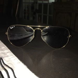 Black & Gold Rayban Aviators