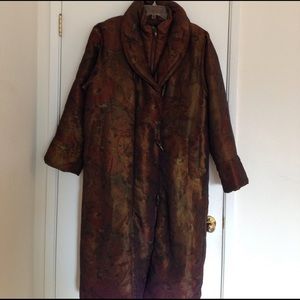 Gallery brand Women's Long Down Coat. Sz M