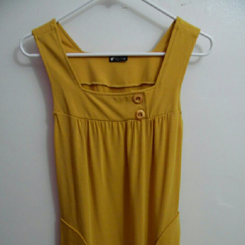 Lily White Mustard Yellow Dress
