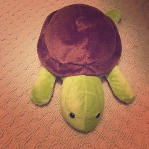 Green stuffed turtle