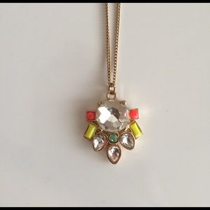 Extra long statement necklace. Never been worn.