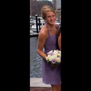 Short halter bridesmaid/prom dress