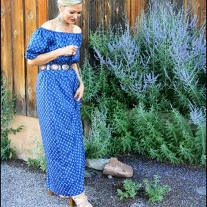 Off the shoulder maxi