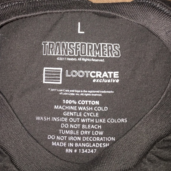 🚹NWOT Transformers Long Sleeve T-Shirt, Men's - Picture 3 of 3