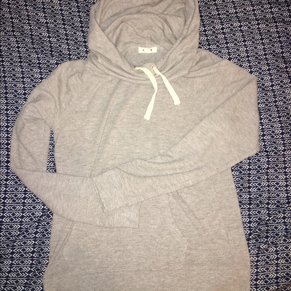 grey hoodie